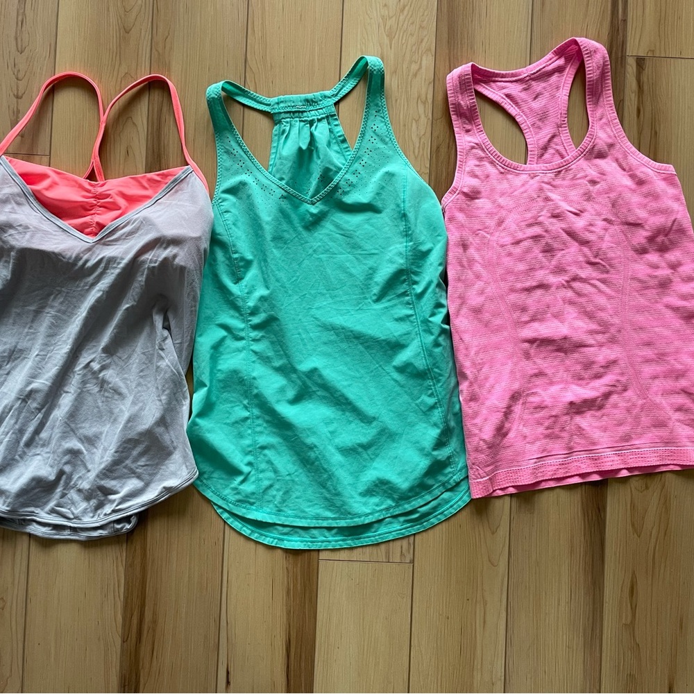 Lot of 3 Lululemon workout tops